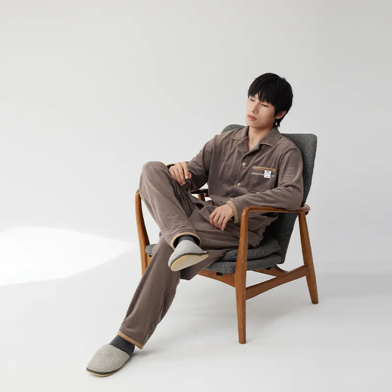 Floating light islands Men Pajama Sets-2