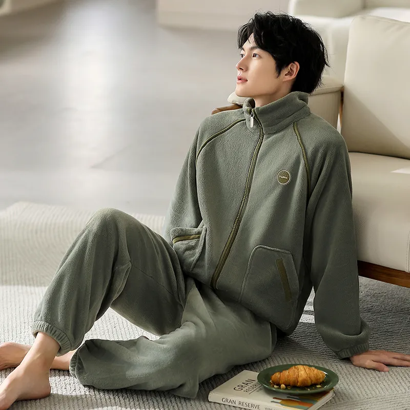 Floating Light Islands Pajama Set Shopping Bag Men's Light Green-5