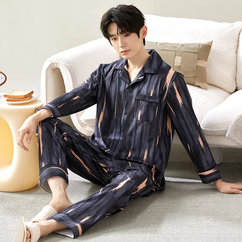 Floating Light Islands Pajama Set Men's-5