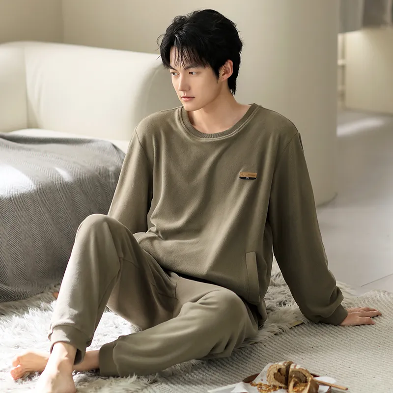 Floating Light Islands Pajama Set Shopping Bag Men's Light Yellow-2