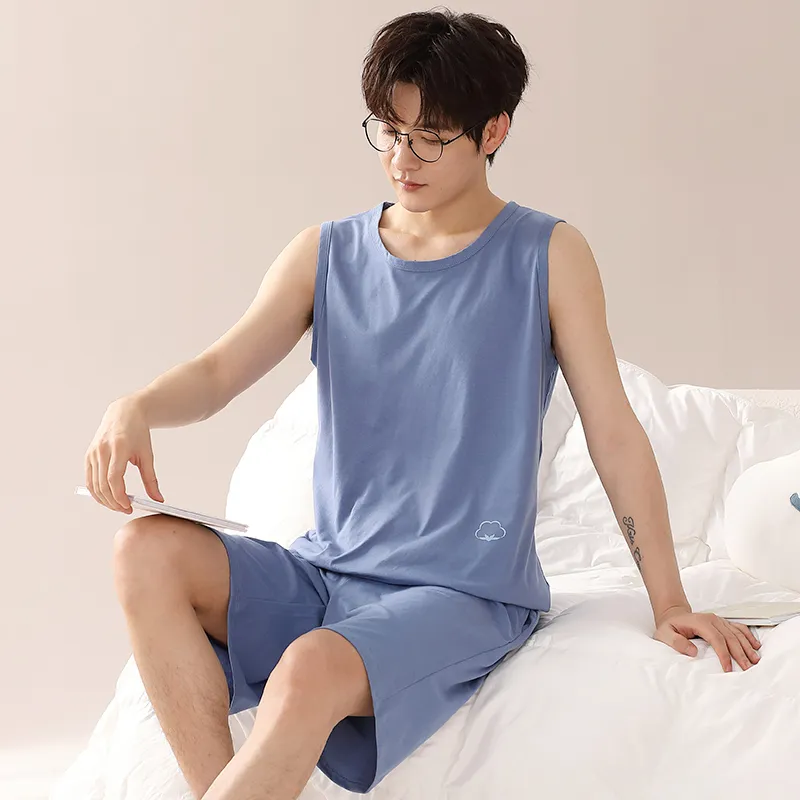 Floating Light Islands Pajama Set Men's Box Cerulean-1