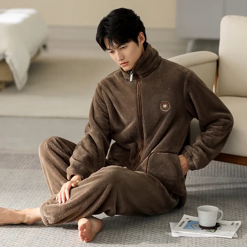 Floating Light Islands Pajama Set Shopping Bag Men's Umber-6