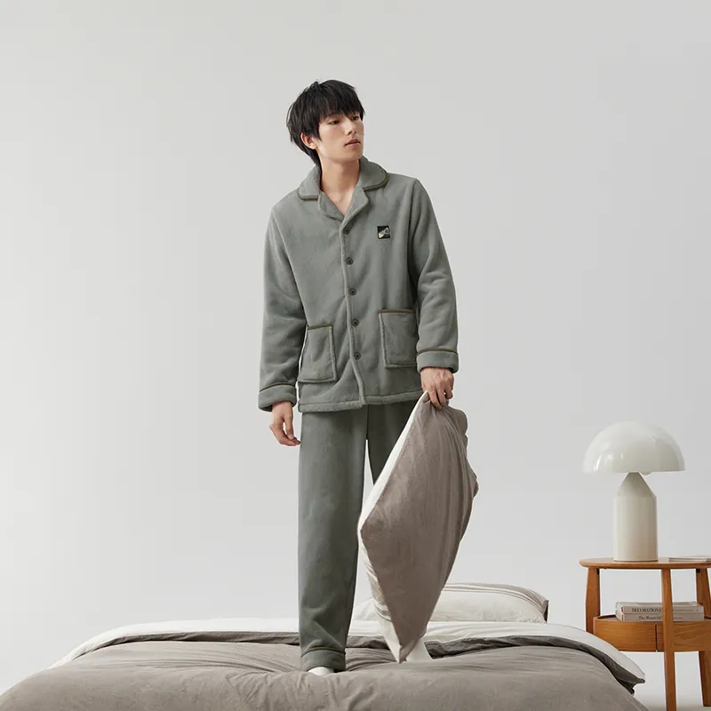 Floating light islands Men Pajama Sets-1