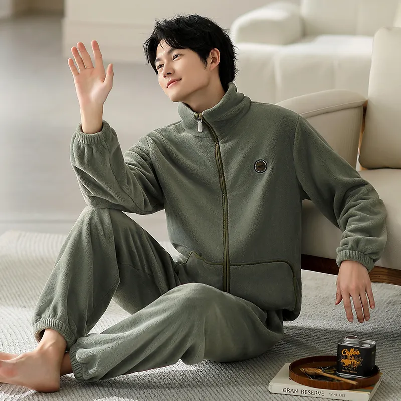 Floating Light Islands Pajama Set Shopping Bag Men's Light Green-5