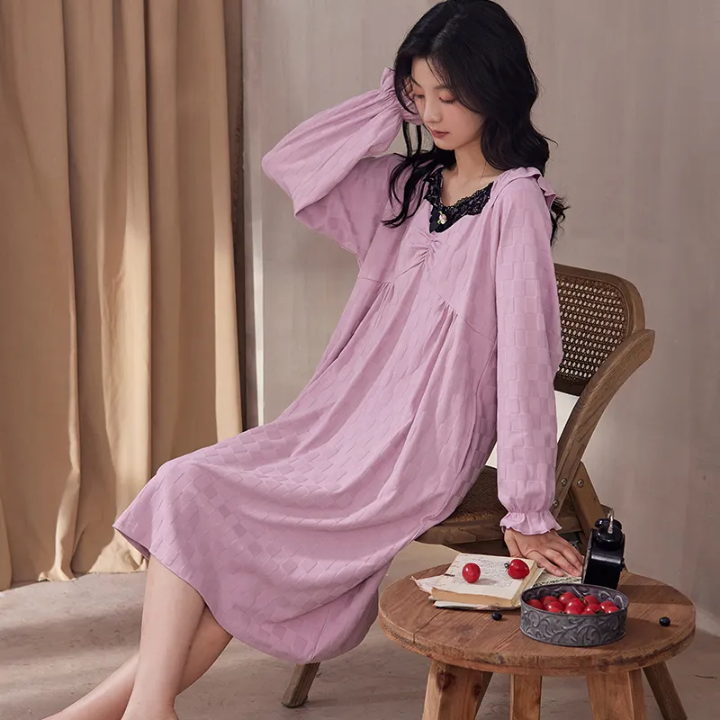 Floating Light Islands Nightgown Women's Box Purple-5