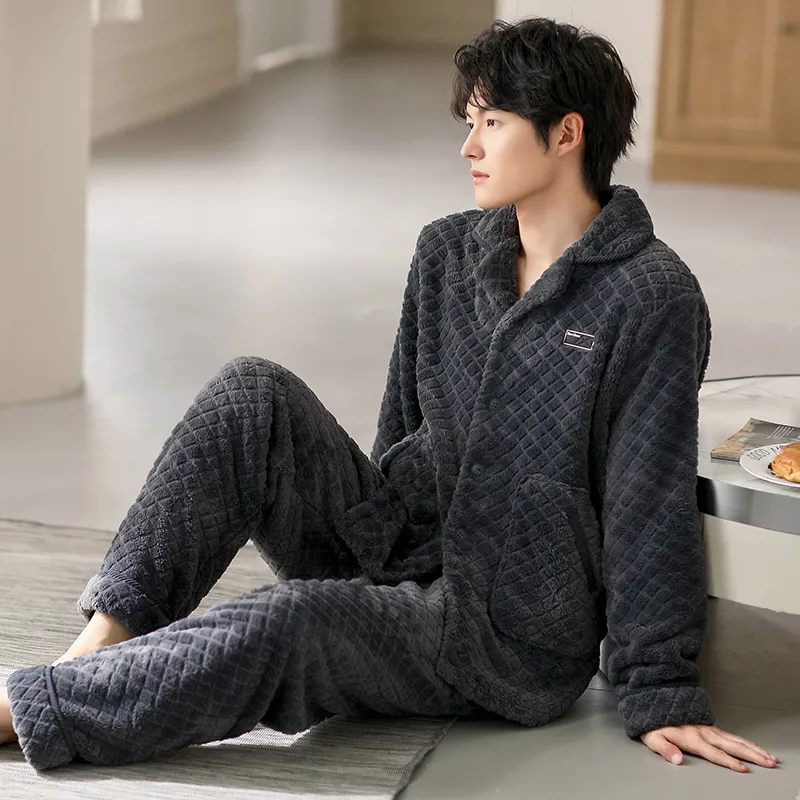 Floating Light Islands Pajama Set Men's-5