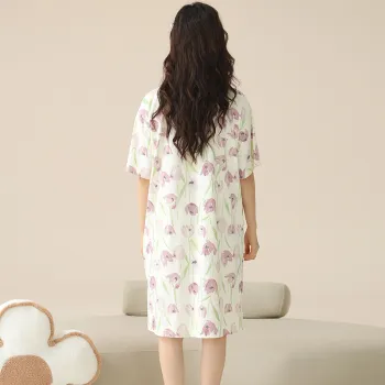 Floating Light Islands Nightgown Women's Light Purple