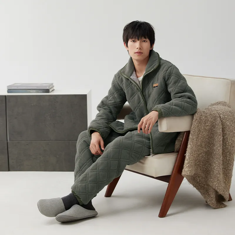 Floating light islands Men Pajama Sets-1