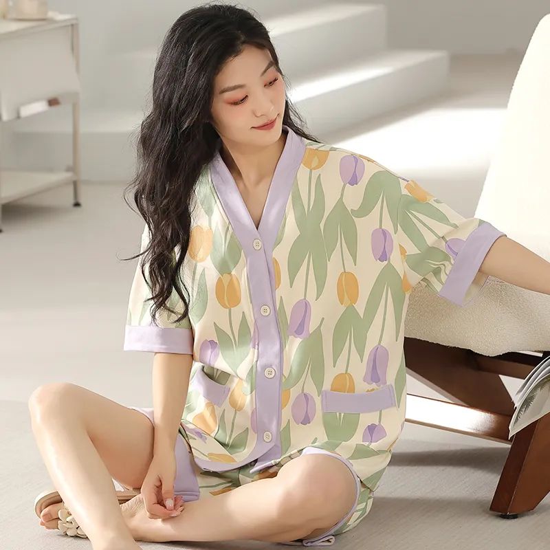 Floating Light Islands Pajama Set Women's Box Multicolor-7