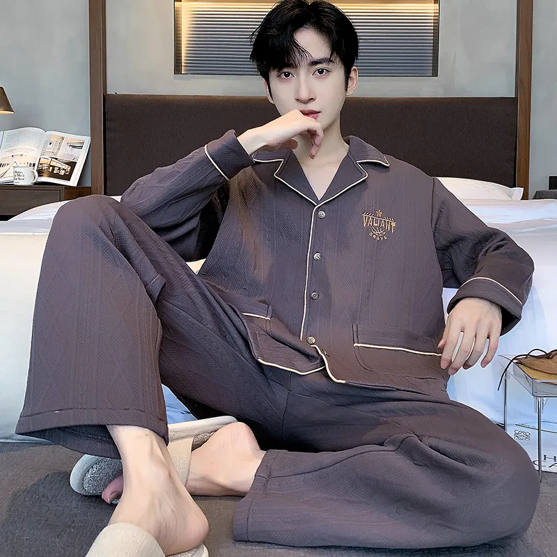 Floating Light Islands Pajama Set Men's Shopping Bag Purple-2