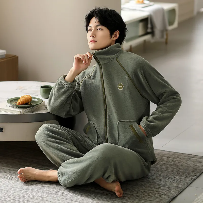 Floating Light Islands Pajama Set Shopping Bag Men's Light Green-3