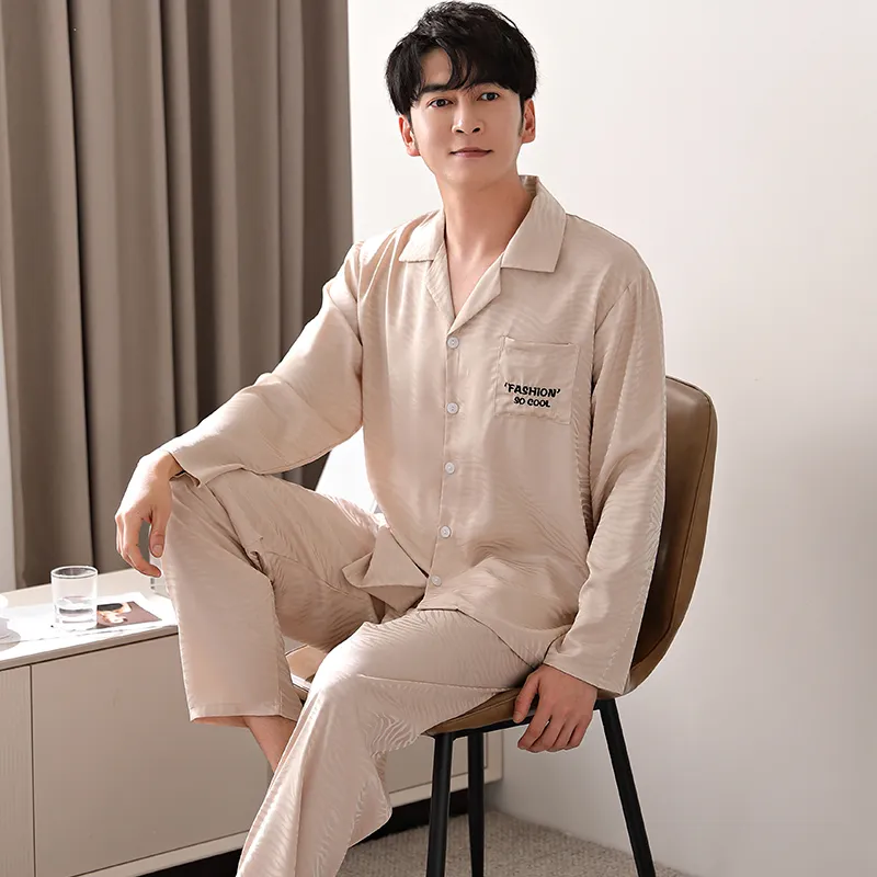 Floating Light Islands Pajama Set Men's Set Of 1 Beige-3