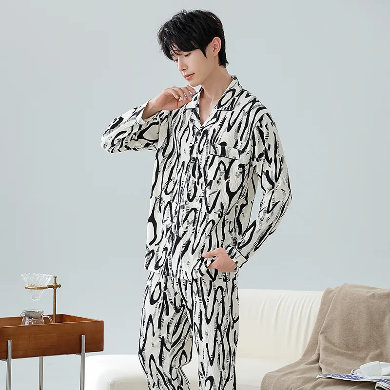 Floating Light Islands Pajama Set Men's-4