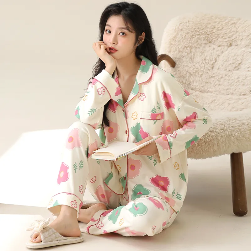 Floating Light Islands Pajama Set Women's Gift Box Set Pink-5