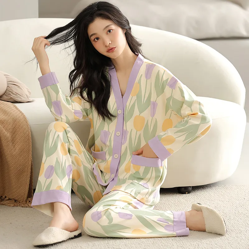 Floating Light Islands Pajama Set Women's Box Ecru-4