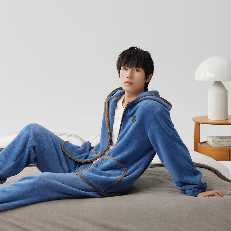 Floating light islands Men Pajama Sets-6