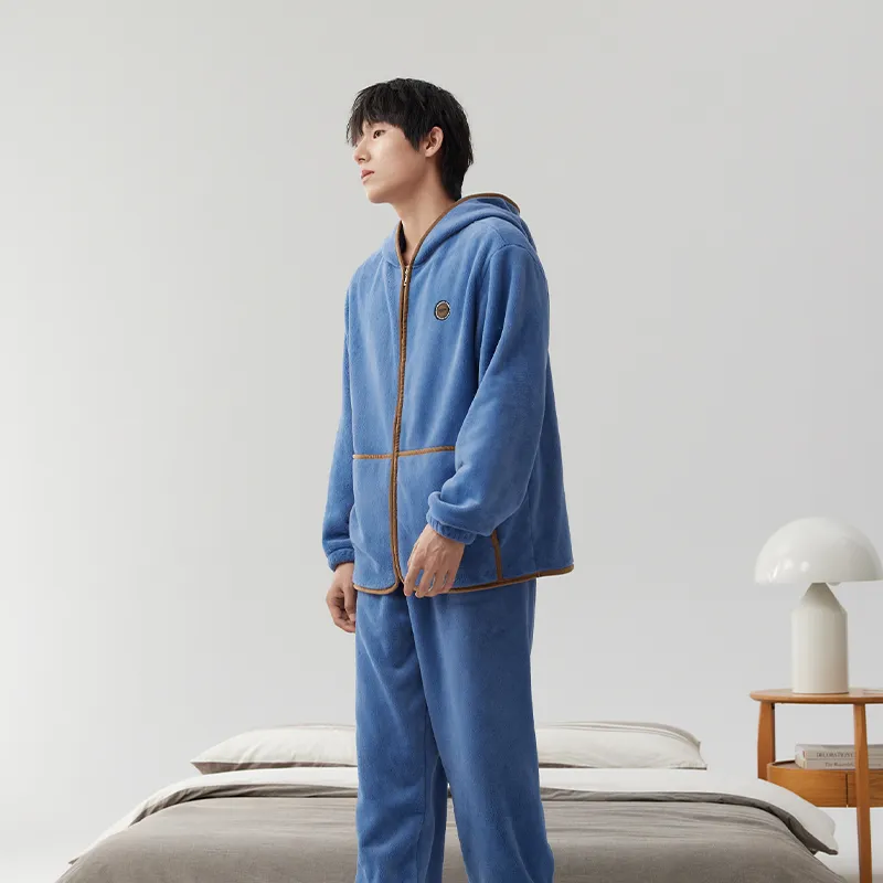 Floating light islands Men Pajama Sets-1