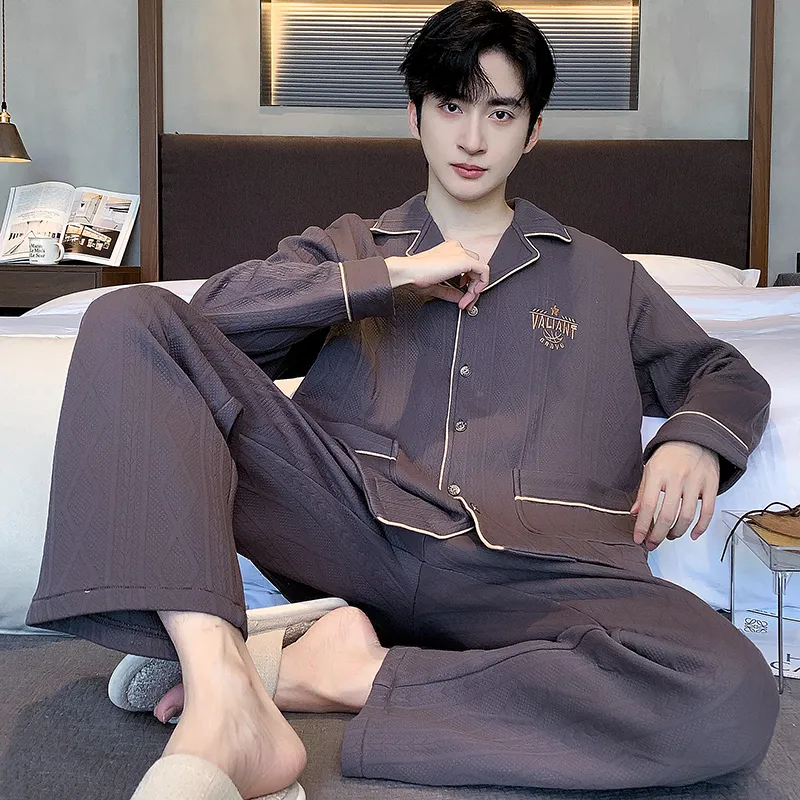 Floating Light Islands Pajama Set Men's Shopping Bag Purple-4
