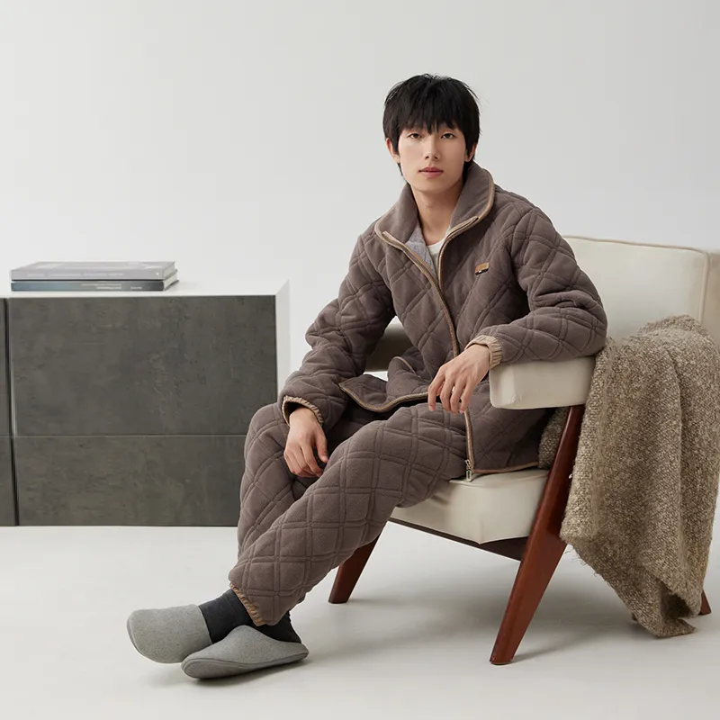 Floating light islands Men Pajama Sets-1