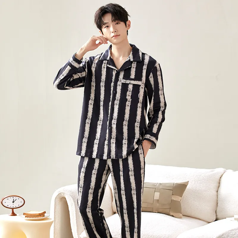 Floating Light Islands Pajama Set Men's Shopping Bag Ecru-1