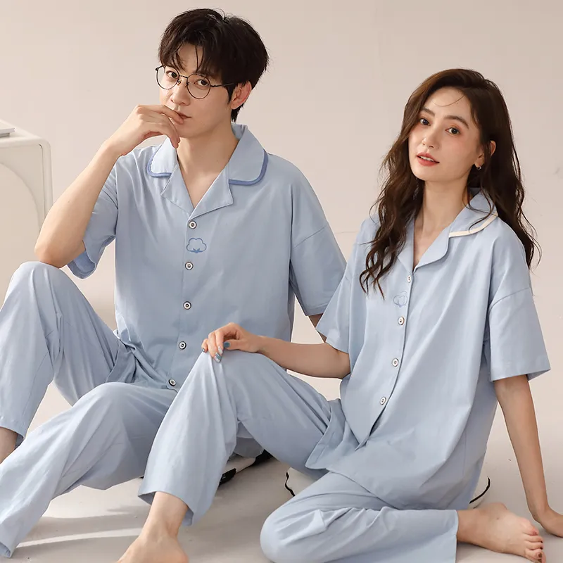 Floating Light Islands Pajama Set Men's Gift Box Set Cerulean-4