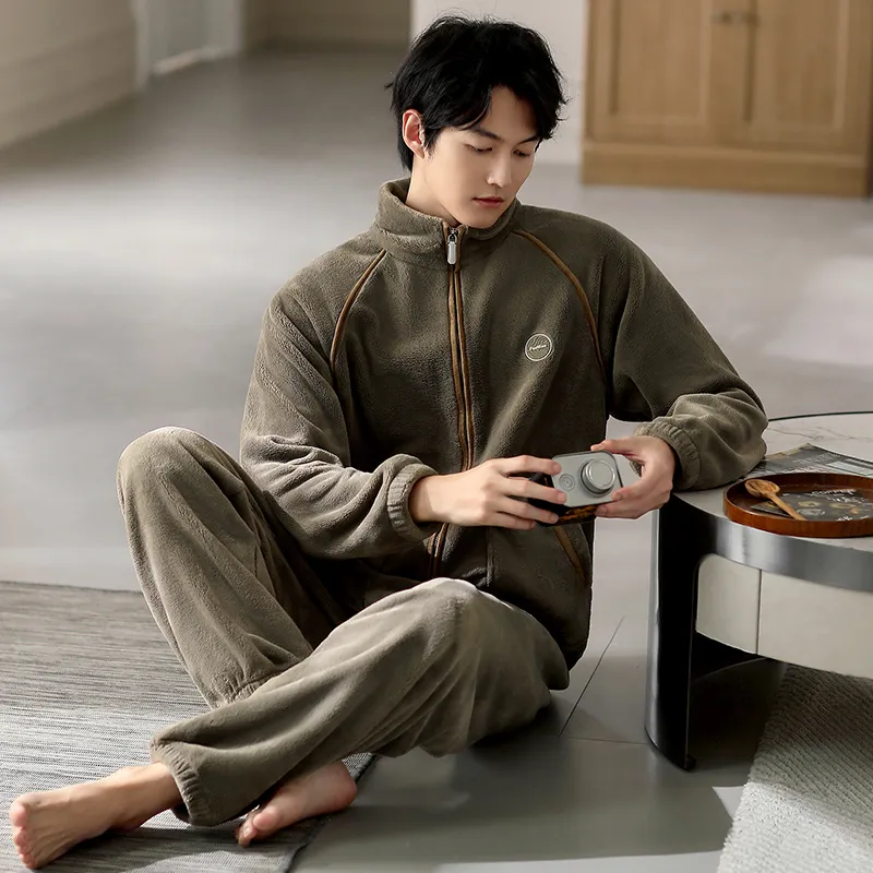 Floating Light Islands Pajama Set Shopping Bag Men's Tan-1