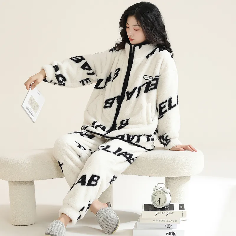 Floating light islands Women's Pajama Sets-3