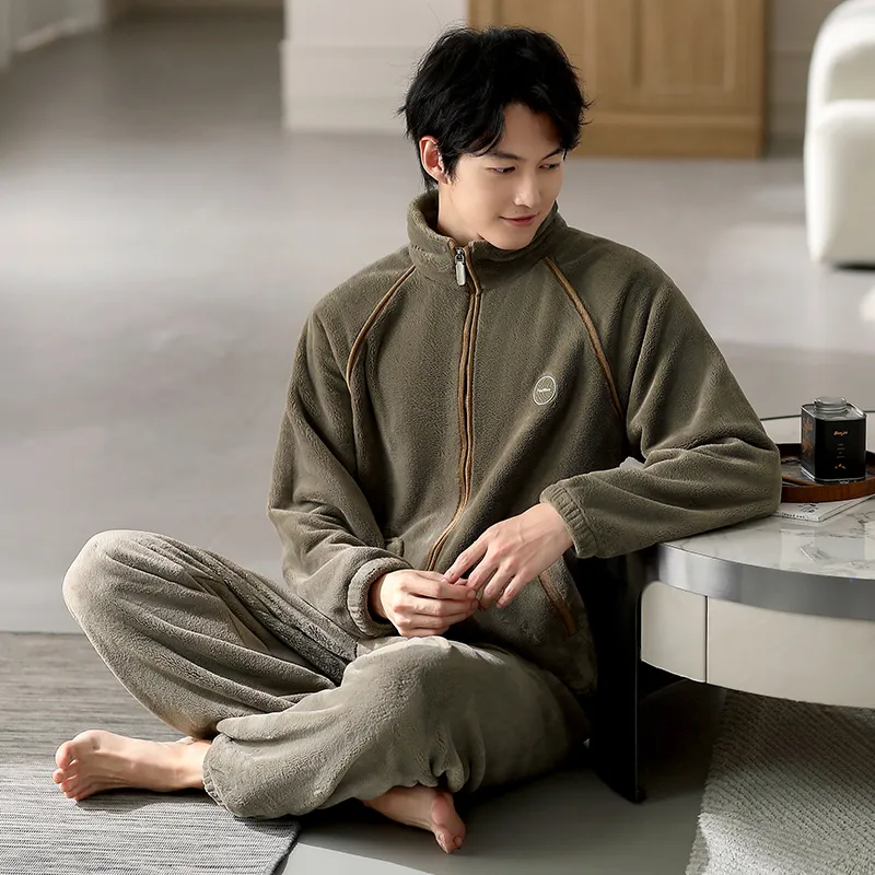 Floating Light Islands Pajama Set Shopping Bag Men's Tan-3