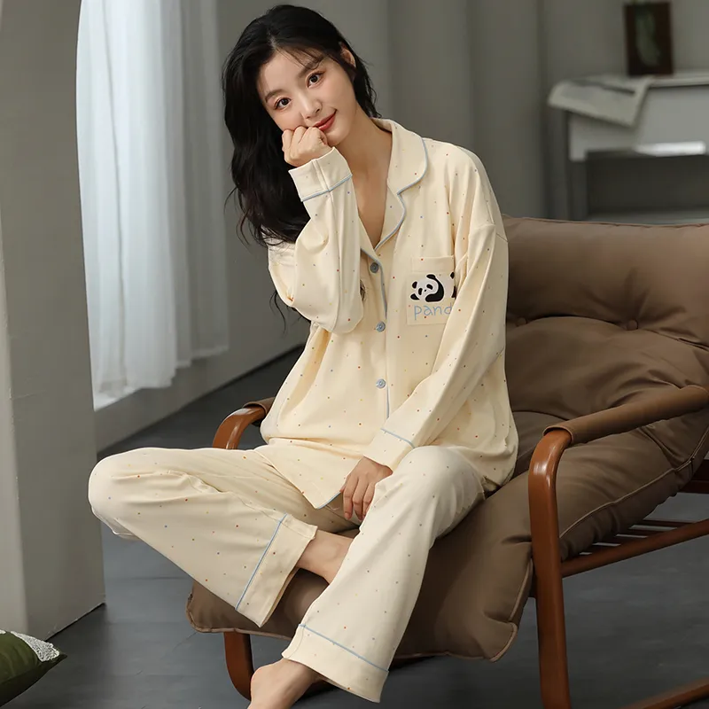 Floating Light Islands Pajama Set Women's Gift Box Set Ecru-2