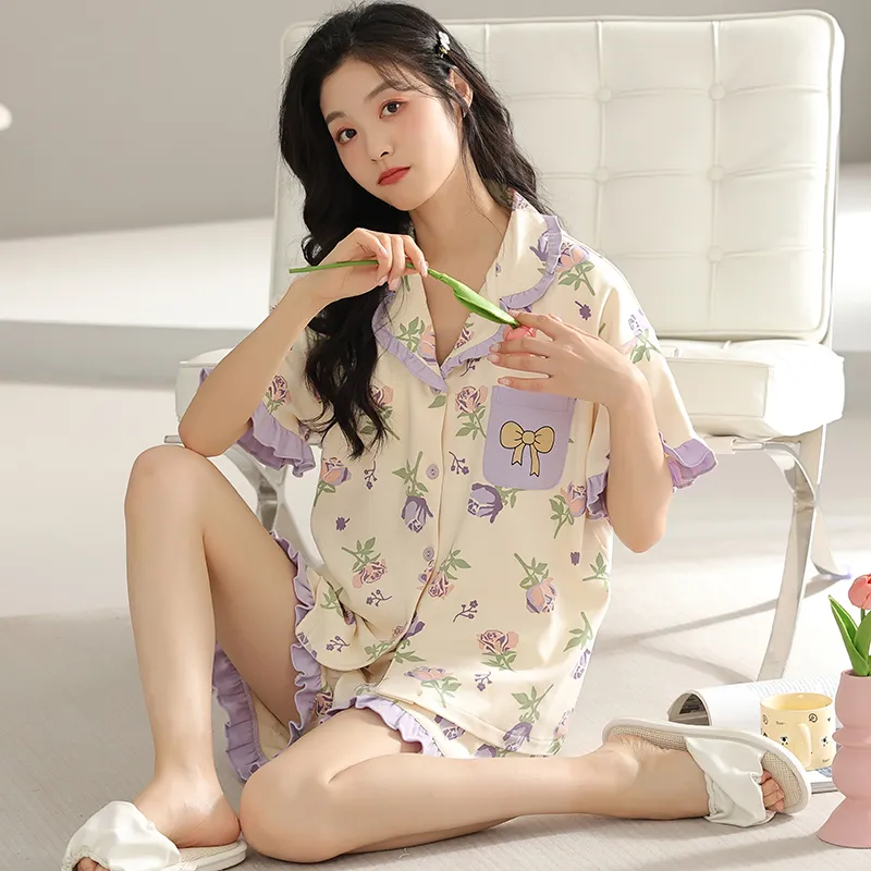 Floating Light Islands Pajama Set Women's Box Multicolor-4