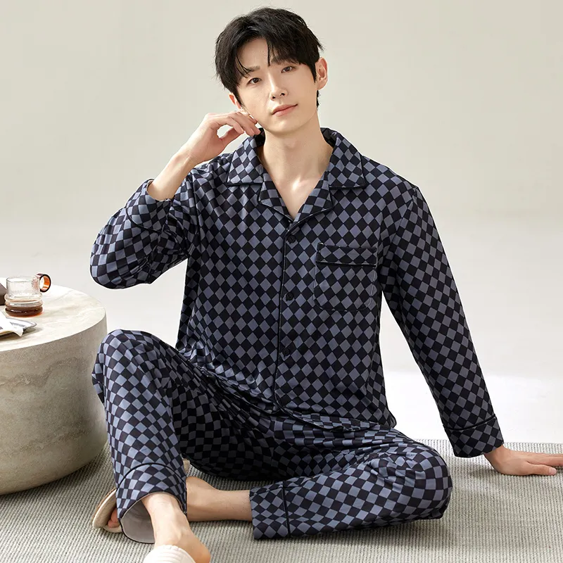 Floating Light Islands Pajama Set Men's-4