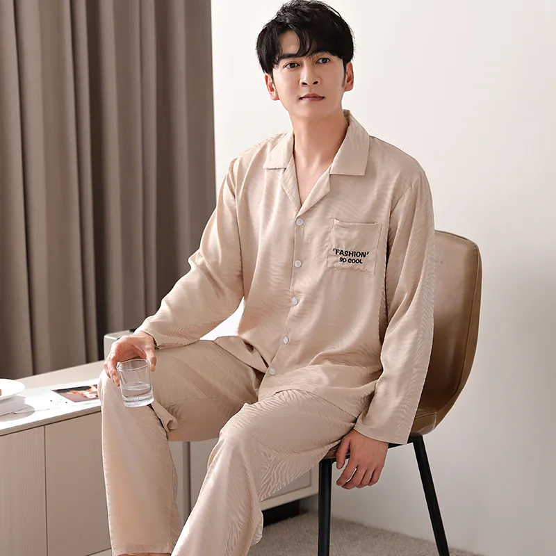 Floating Light Islands Pajama Set Men's Set Of 1 Beige-1