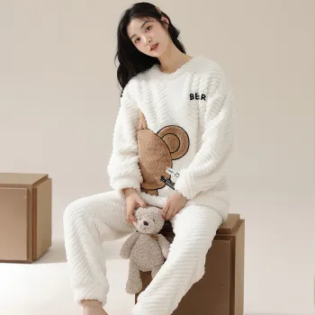 Floating Light Islands Home Suit Women's Apricot