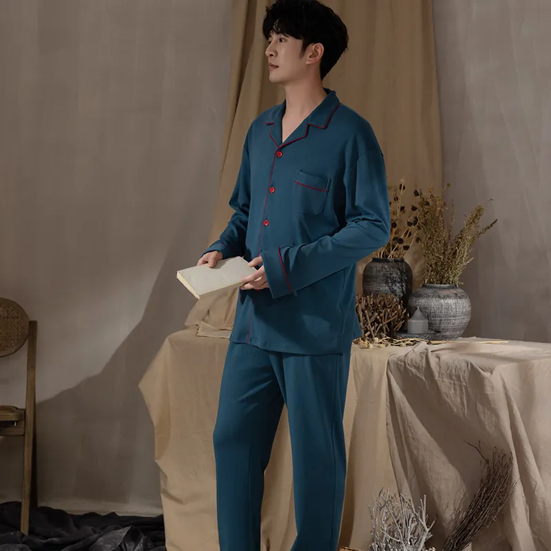 Floating Light Islands Pajama Set Men's Box Blue-4