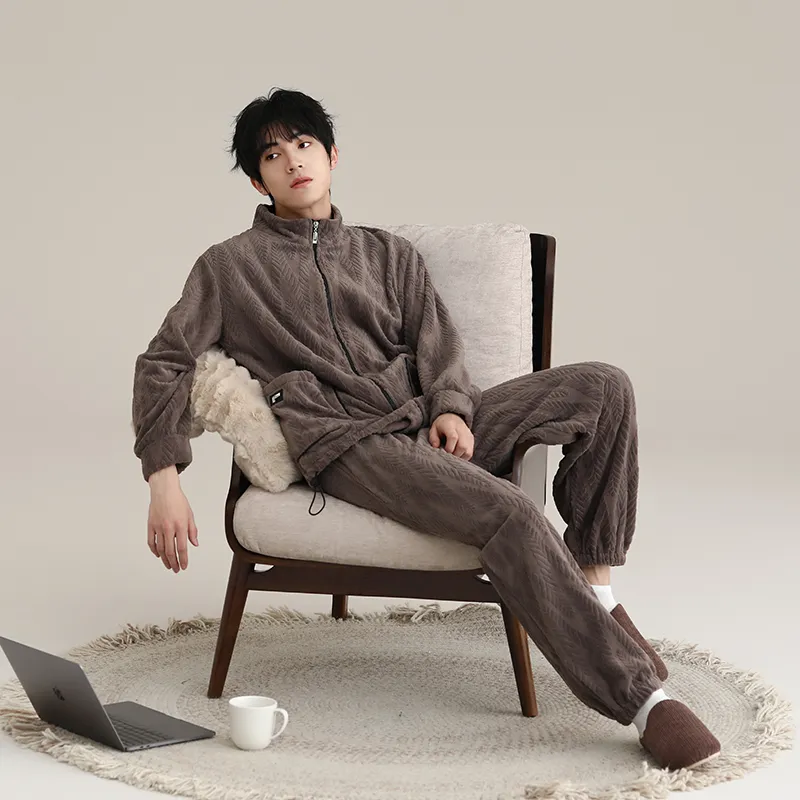 Floating light islands Men Pajama Sets-1