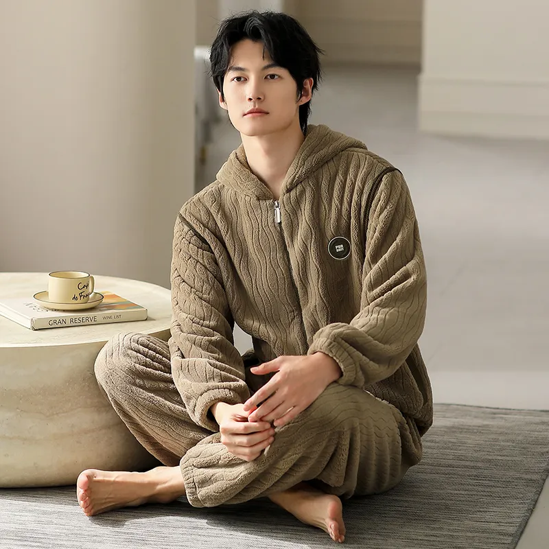 Floating Light Islands Pajama Set Shopping Bag Men's Umber-1