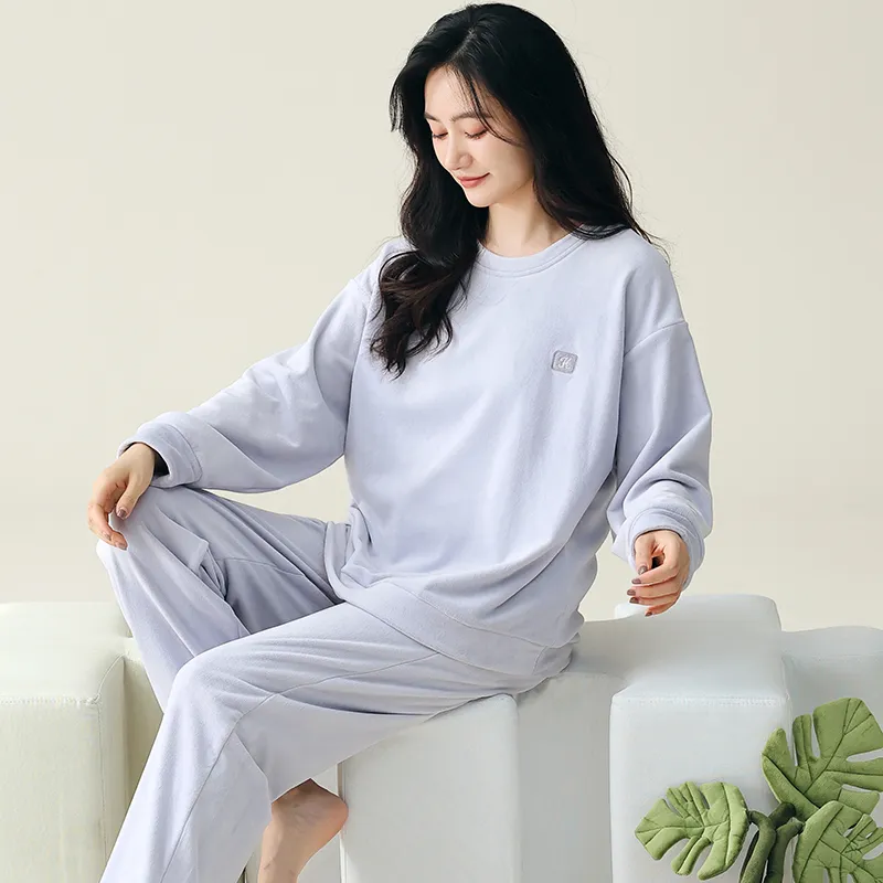 Floating Light Islands Pajama Set Shopping Bag Women's Light Purple-5