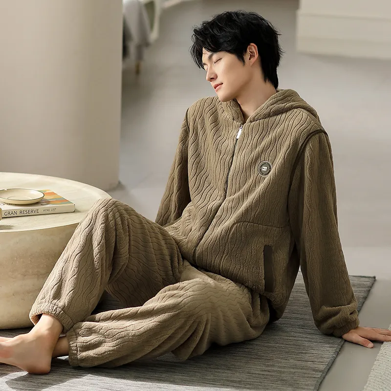 Floating Light Islands Pajama Set Shopping Bag Men's Umber-3