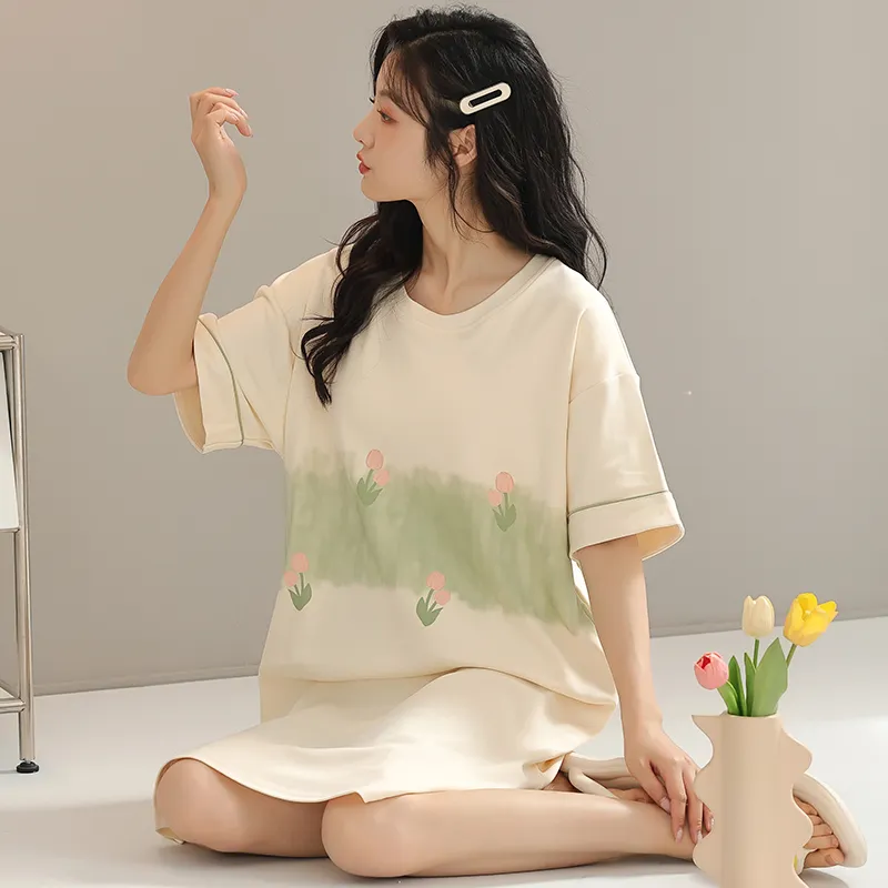 Floating Light Islands Nightgown Women's-5