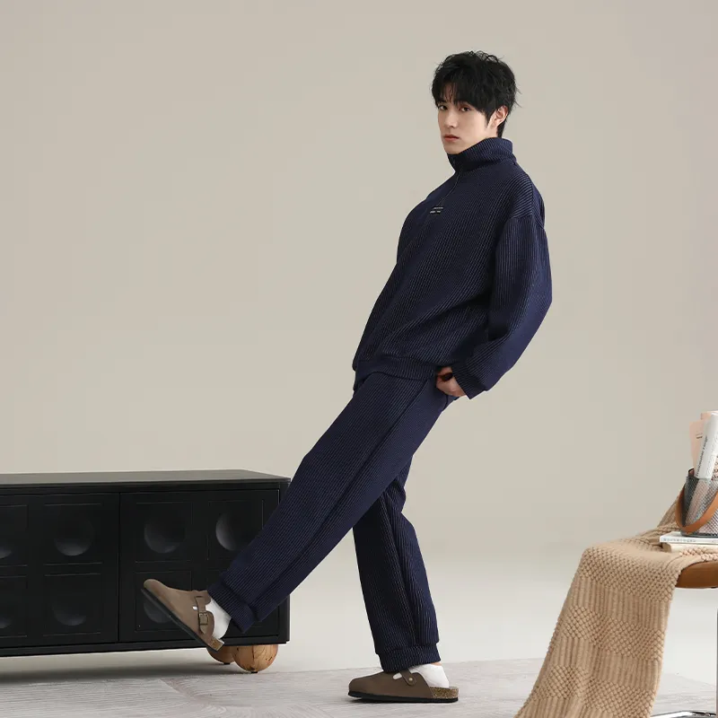 Floating light islands Men Pajama Sets-2