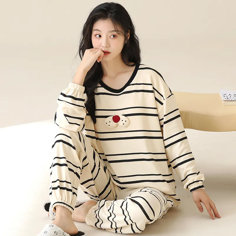 Floating Light Islands Pajama Set Women's Gift Box Set Apricot-4