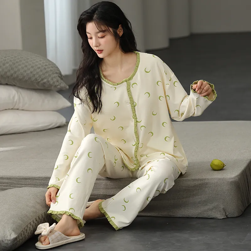 Floating Light Islands Pajama Set Women's Box Ecru-2