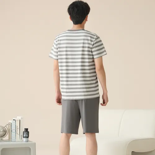 Floating Light Islands Pajama Set Men's Box Gray