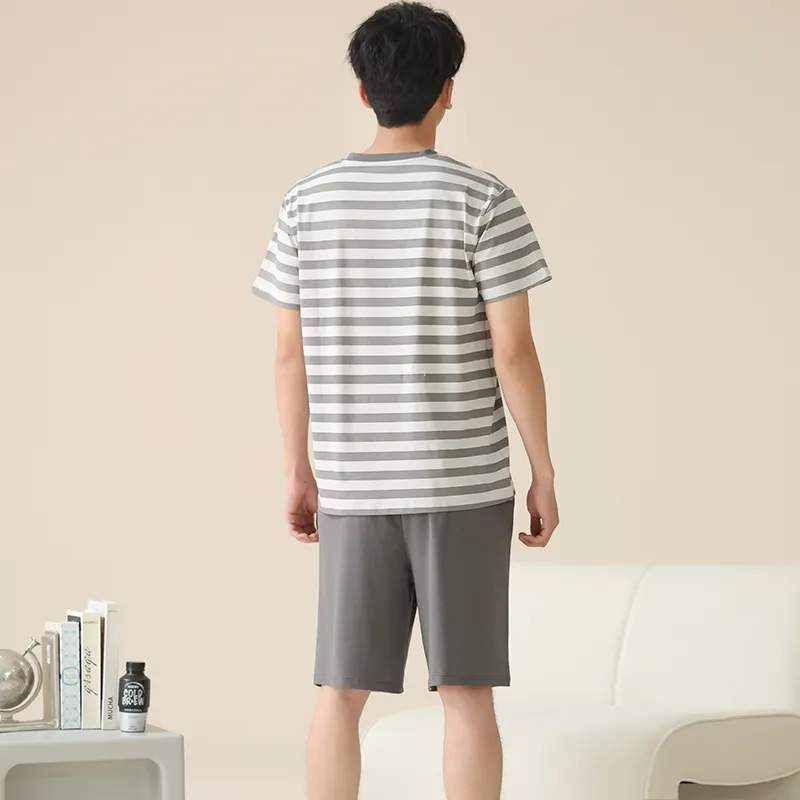 Floating Light Islands Pajama Set Men's Box Gray-0