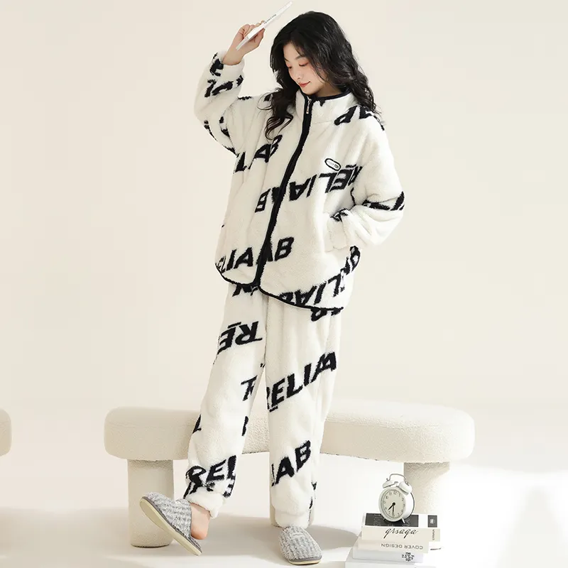 Floating light islands Women's Pajama Sets-4