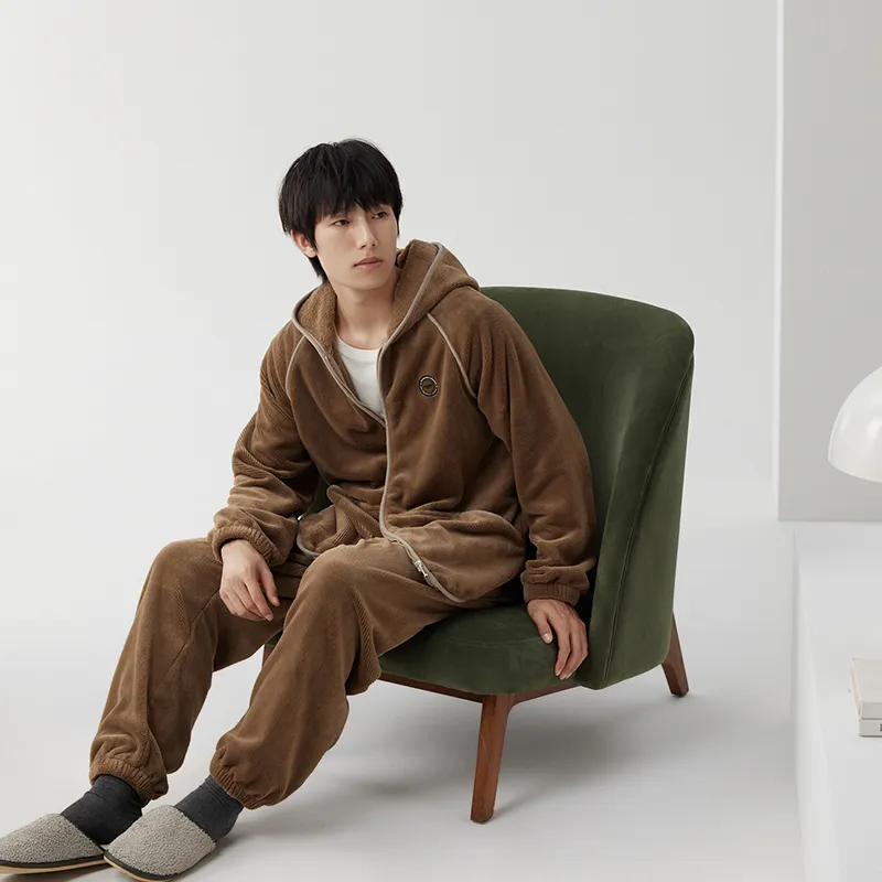 Floating light islands Men Pajama Sets-3