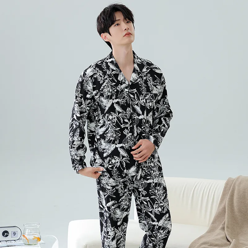 Floating Light Islands Pajama Set Men's-5
