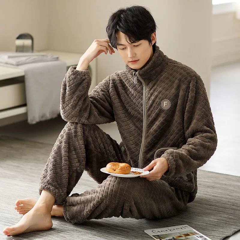 Floating Light Islands Pajama Set Shopping Bag Men's Umber-3