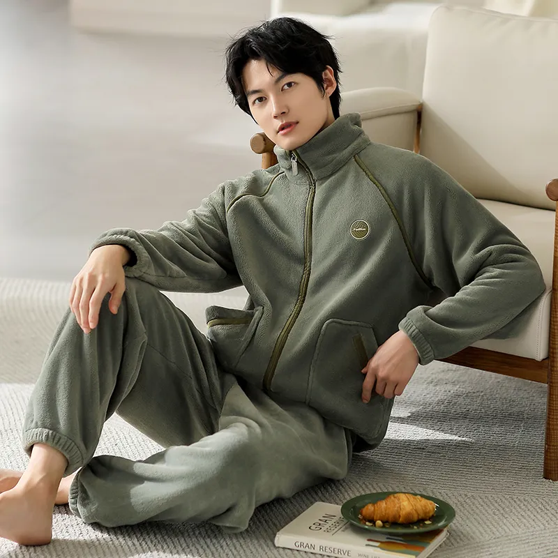 Floating Light Islands Pajama Set Shopping Bag Men's Light Green-4