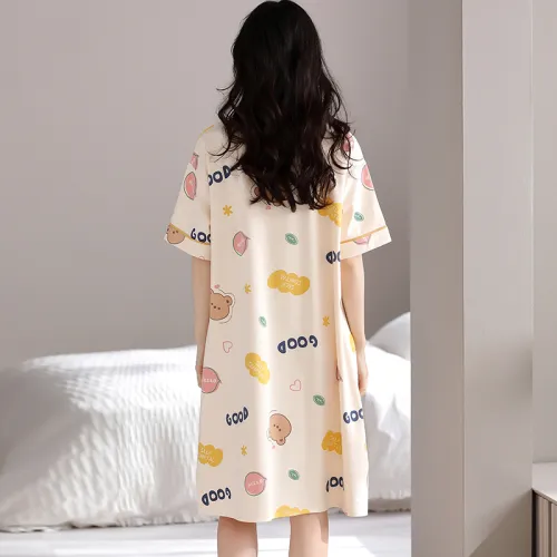 Floating Light Islands Nightgown Women's Gift Box Set Apricot